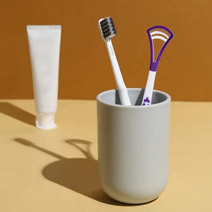 1-Piece Double-Head Tongue Scraper | Oral Hygiene Cleaner | Fights Bad Breath | Random Color