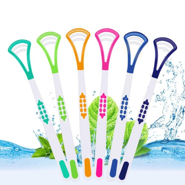 1-Piece Double-Head Tongue Scraper | Oral Hygiene Cleaner | Fights Bad Breath | Random Color