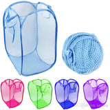 Foldable Laundry Bag – Mesh Cloth Storage & Washing Basket