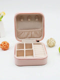 Leather Jewellery Storage Box – Earrings, Rings & Makeup Organizer