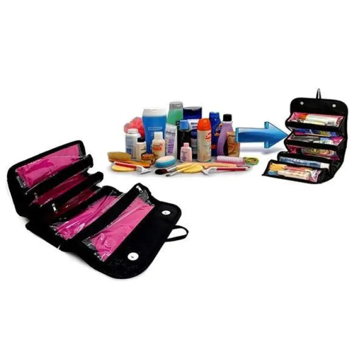 Roll N Go Cosmetic Bag – Travel Makeup & Toiletry Organizer