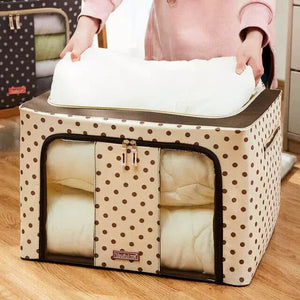 55 Litre Large Zipper Storage Bag – Clothes & Travel Organizer