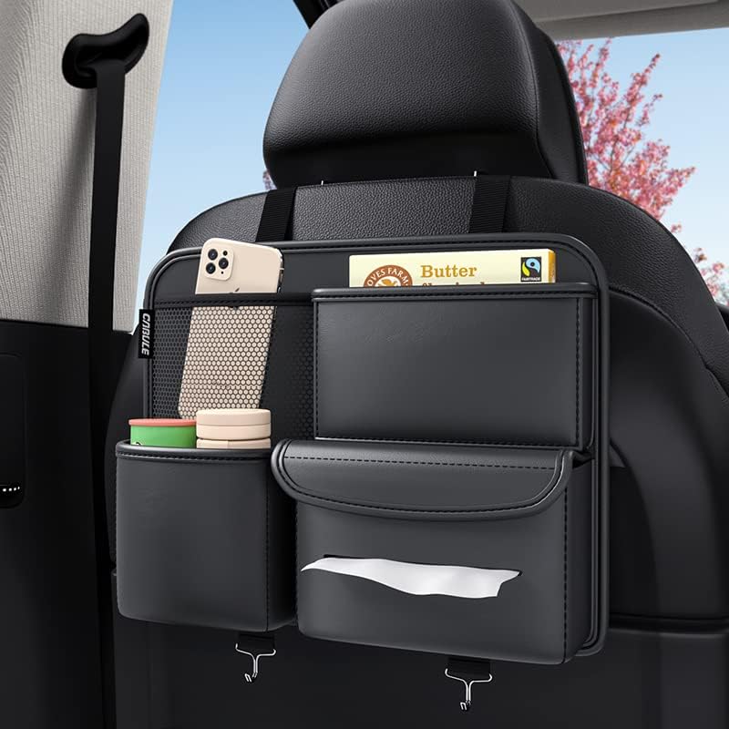 Multifunction Car Seat Organizer – Premium PU Car Storage Bag