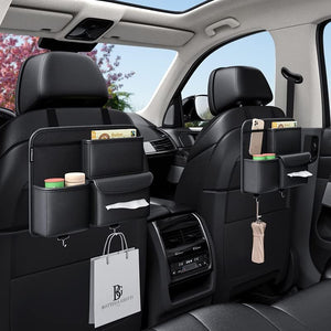 Multifunction Car Seat Organizer – Premium PU Car Storage Bag