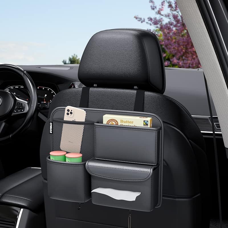 Multifunction Car Seat Organizer – Premium PU Car Storage Bag