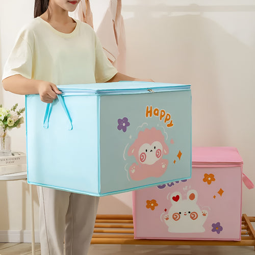 Lucky Teddy Bear Storage Bag – Clothes & Toy Organizer Box