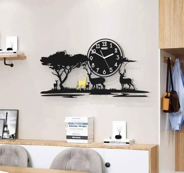 3D Jungle Wooden Wall Clock *MEDIUM*