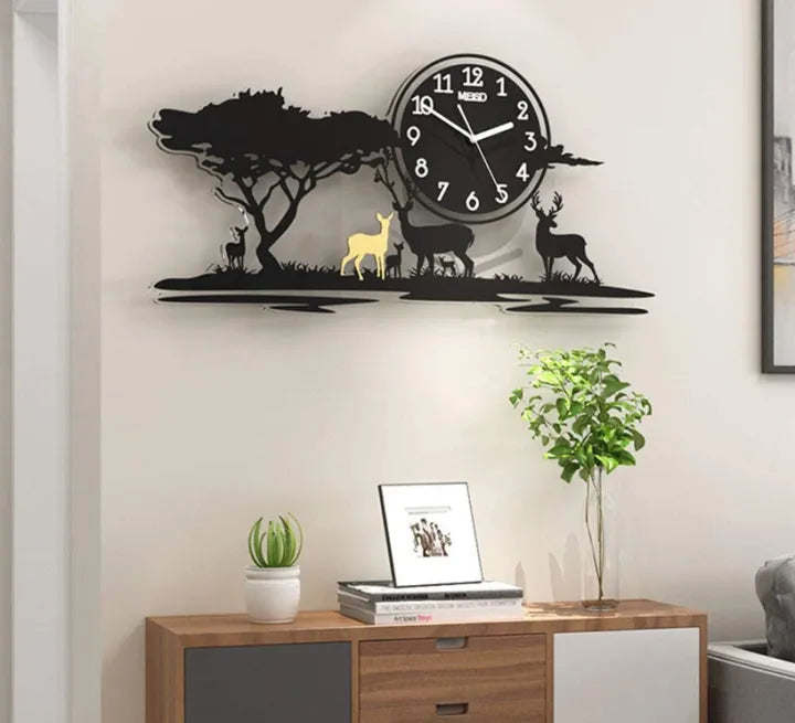3D Jungle Wooden Wall Clock *MEDIUM*