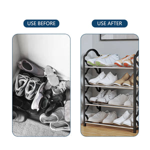 Non-Breakable 4-Layer Floor Standing Shoes Rack Organizer