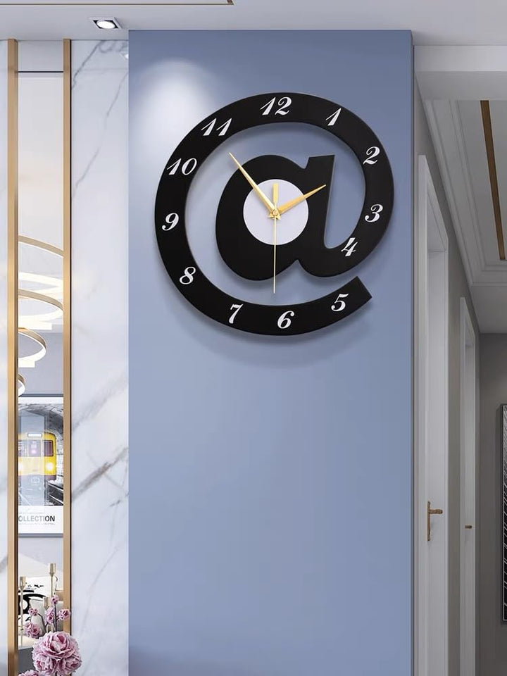 The Sign (@)3D Wooden wall clock