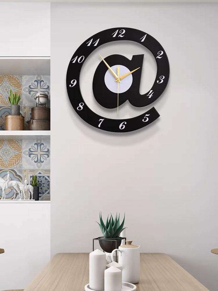 The Sign (@)3D Wooden wall clock