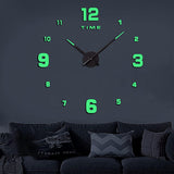 Wooden Numbers Wall Clocks Round Dial only Glow