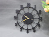 Retro Design 3D Wooden wall clock
