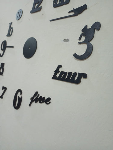 Decorative 3D Clock / DIY Clock Creative 3D Wooden wall clock