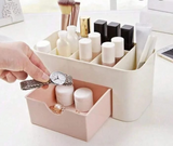 Plastic Makeup Storage Box with Drawer – Space-Saving Organizer