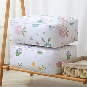 Waterproof Quilt Storage Bag – Folding Closet Organizer with Zipper