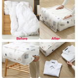 Waterproof Quilt Storage Bag – Folding Closet Organizer with Zipper
