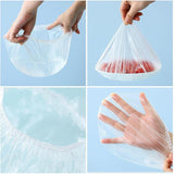 100pcs Disposable Plastic Food Storage Bags – Resealable & Multi-Purpose
