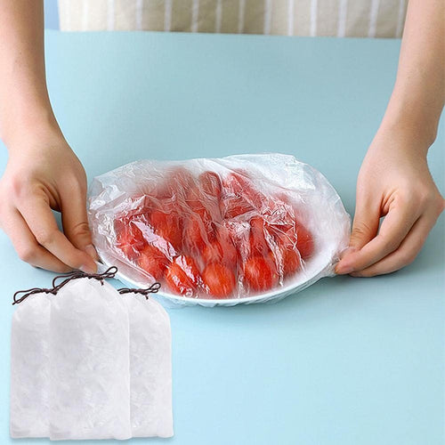 100pcs Disposable Plastic Food Storage Bags – Resealable & Multi-Purpose