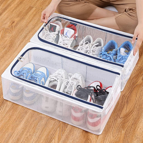 Transparent Shoe Storage Box – Moisture-Proof & Durable Cabinet