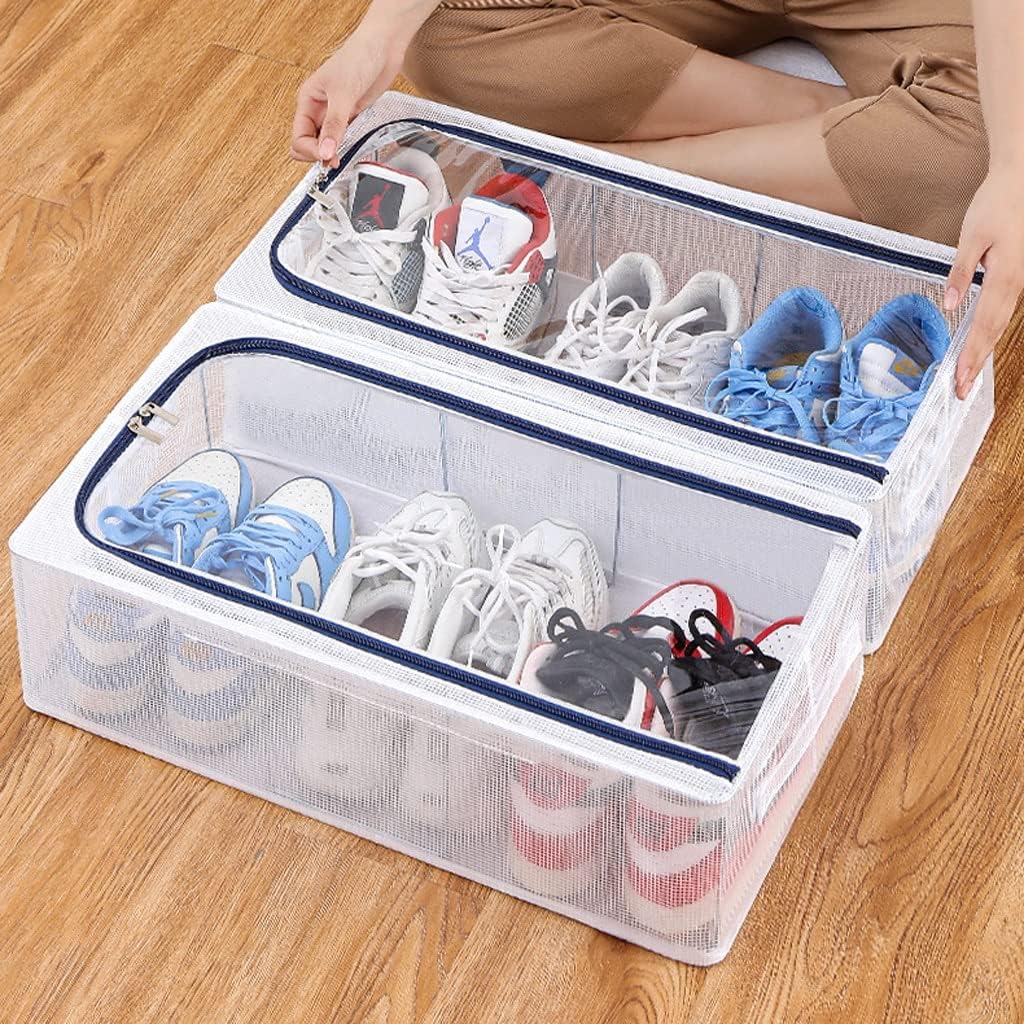 Transparent Shoe Storage Box – Moisture-Proof & Durable Cabinet