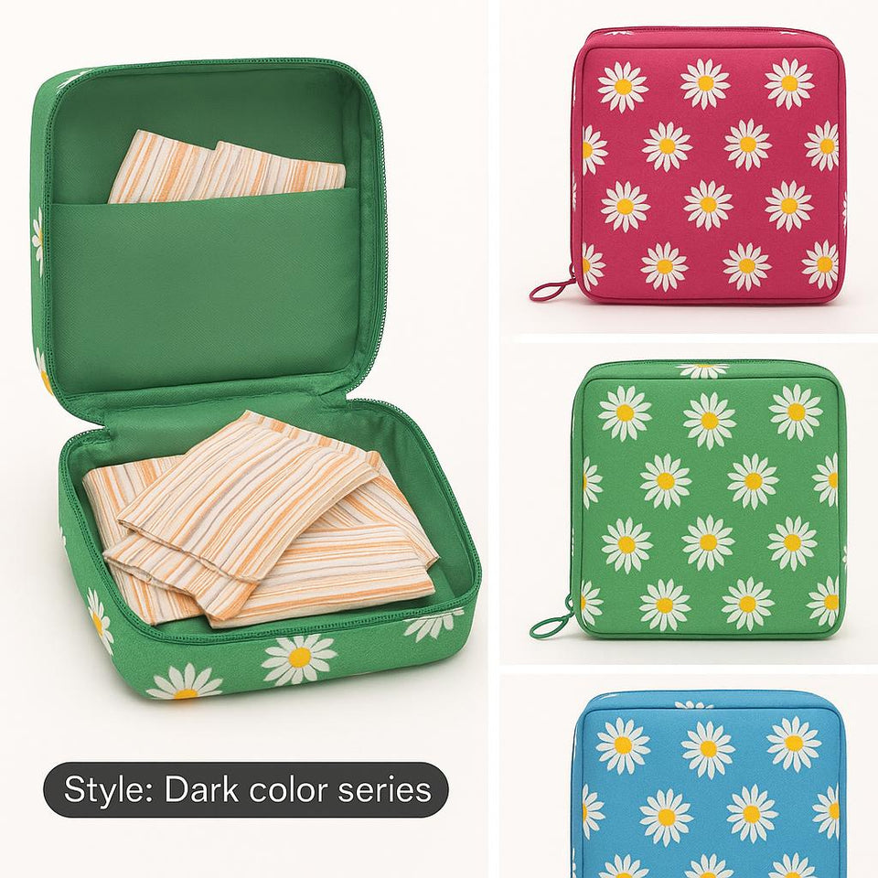 Women’s Portable Pouch – Cosmetic & Sanitary Pad Organizer
