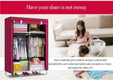2 Door Foldable Closet Wardrobe – Portable Storage Organizer