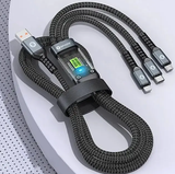 3-in-1 Charge & Sync Cable | Fast Charging + Data Transfer + Multi-Device