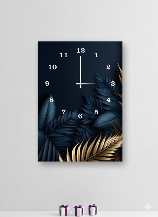 Elegant 12x16 Inch Wooden Wall Clock