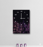 Elegant Floral Digital Printed Wooden Wall Clock