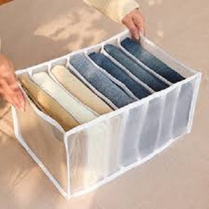 7-Grid Foldable Clothes Organizer Box