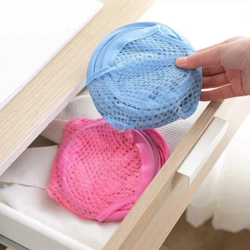 Foldable Laundry Bag – Mesh Cloth Storage & Washing Basket