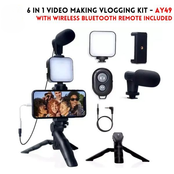 AY-49 Vlogging Kit – Video Recording & Photography Setup
