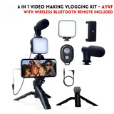AY-49 Vlogging Kit – Video Recording & Photography Setup