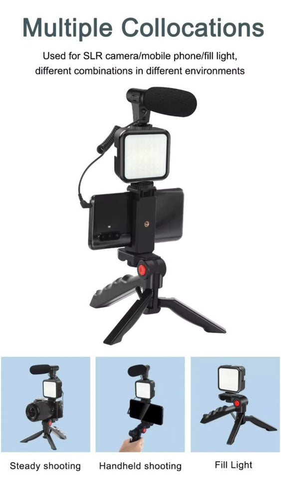 AY-49 Vlogging Kit – Video Recording & Photography Setup