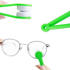Mini Microfiber Eyeglasses Cleaner – Blue Glasses Cleaning Tool for Clear Vision