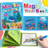 Reusable Magic Water Coloring Book for Kids