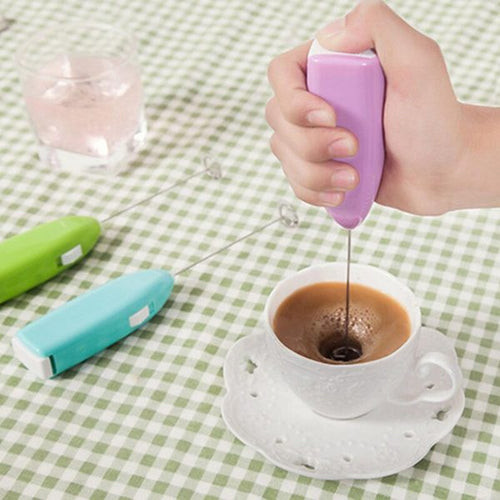Electric Handheld Coffee Beater & Milk Frothier | Mini Blender & Egg Whisk