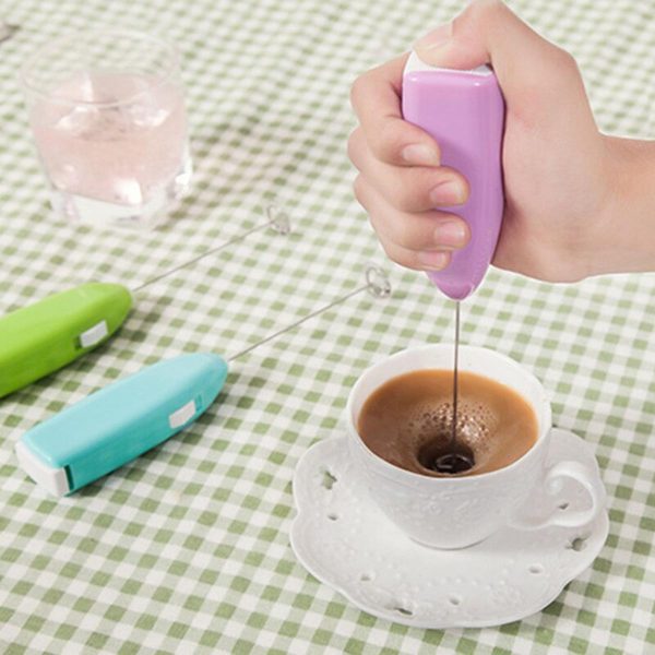 Electric Handheld Coffee Beater & Milk Frothier | Mini Blender & Egg Whisk