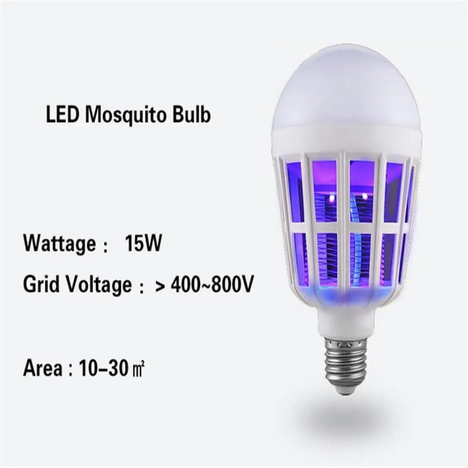 LED Mosquito Killer Bulb – 2-in-1 Light &amp; Insect Repellent for Home Use