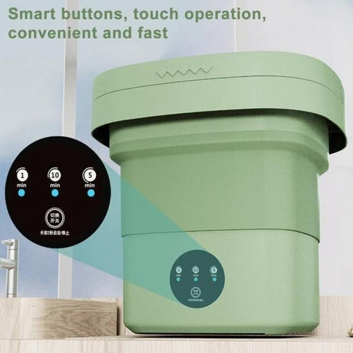 6.5L Foldable Portable Washing Machine – Mini Washer for Home & Travel Use
